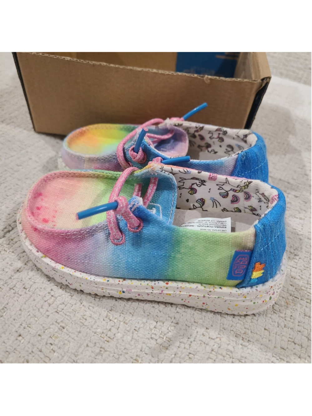 NEW Hey Dude Girls Toddler K7 Wendy Dreamer Magic Casual Shoes Multicolor - Picture 6 of 10